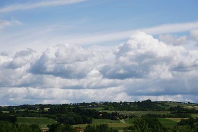 Scenic view of landscape against sky