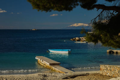 Scenic view of sea against sky