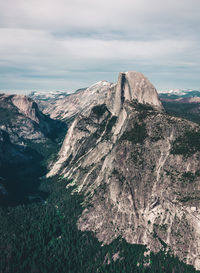 Scenic view of rocky mountains against sky