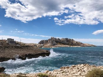 Scenic view of sea against sky