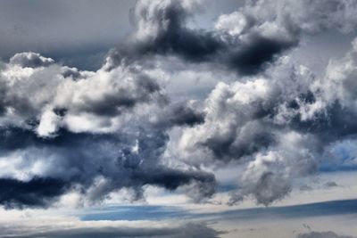 Low angle view of clouds in sky