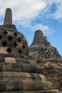 Low angle view of historical building against sky