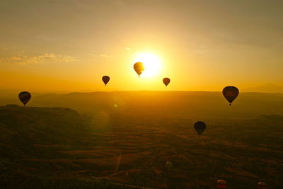 Sunset over landscape