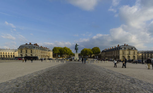 View of historical building against cloudy sky