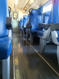 Interior of train