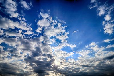 Low angle view of cloudscape