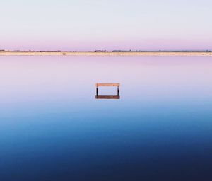 Scenic view of swimming pool against clear sky