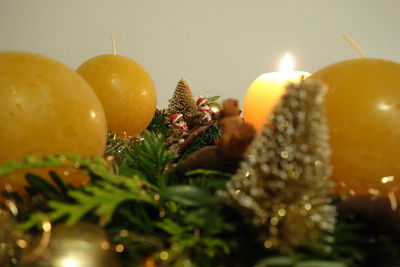 Close-up of christmas decoration