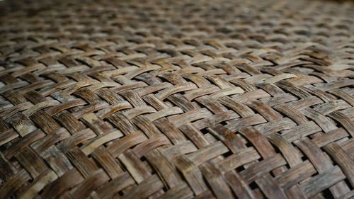 Full frame shot of wicker basket