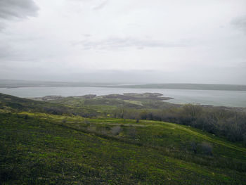 Scenic view of calm lake