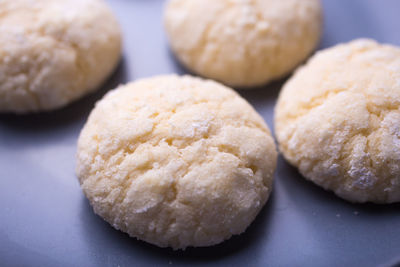 Close-up of bread in plate