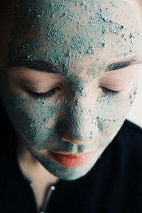Close-up portrait of woman