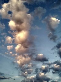 Low angle view of clouds in sky