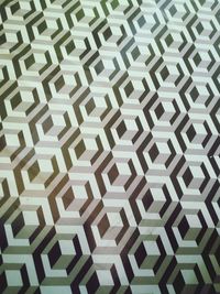 Full frame shot of patterned metal