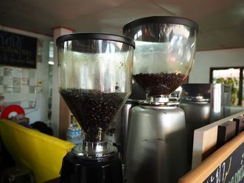 Close-up of tea in kitchen at home