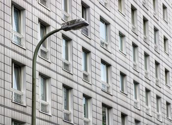 Full frame shot of street lamp in front of  a building