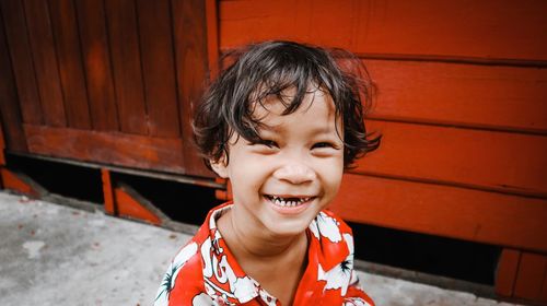 Portrait of smiling girl