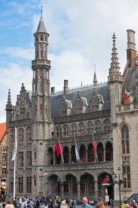 Group of people in front of building