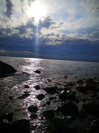 Scenic view of sea against sky