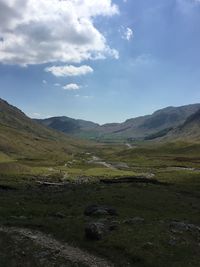 Scenic view of landscape against sky