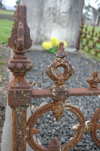 Close-up of rusty metal