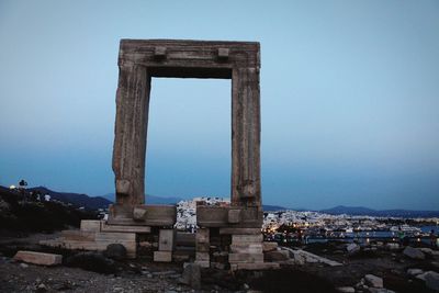 Old ruins against clear sky