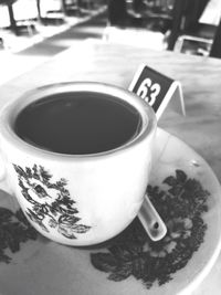 Close-up of coffee cup