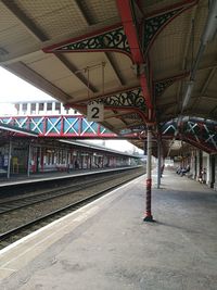 Train at railroad station