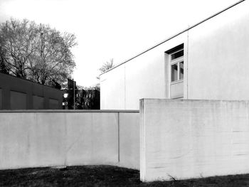 Exterior of built structure against clear sky