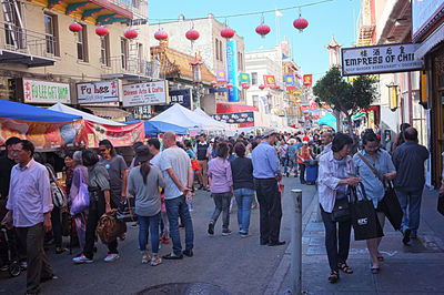 People in market