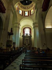 Interior of church