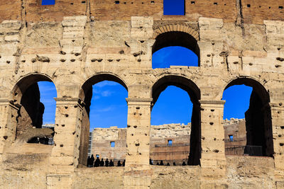 Colosseum exterior view detail