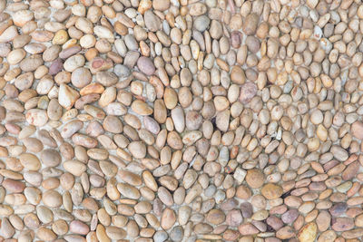 Full frame shot of pebbles
