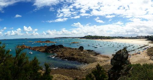 Scenic view of sea against sky