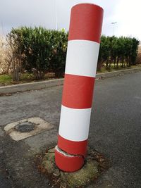 Road sign on roadside