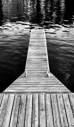 Pier on lake