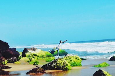 Scenic view of sea against sky