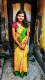 Portrait of a smiling young woman