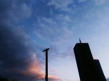 Low angle view of built structure against sky