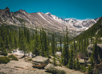 Mills lake, rocky mountain national park, mountain, lake, water.