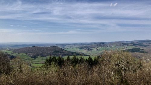 Scenic view of landscape against sky