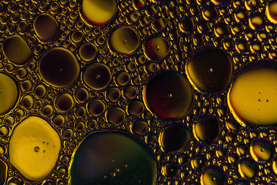 Full frame shot of bubbles in water