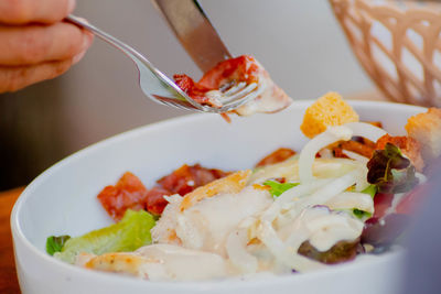 Close-up of food in plate