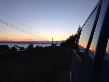 Scenic shot of calm sea at sunset