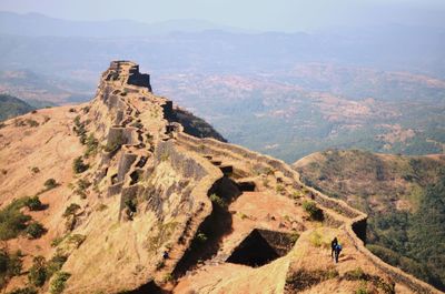 Scenic view of mountain range