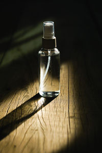 Close-up of wineglass on table