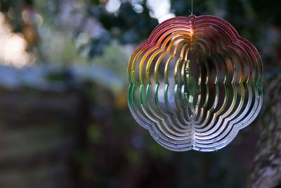 Close-up of spiral outdoors