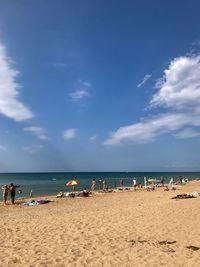 Group of people on beach