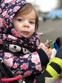 Portrait of cute baby girl