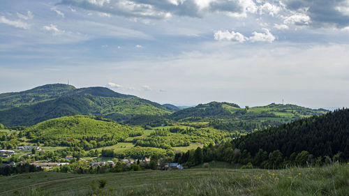 Scenic view of landscape against sky